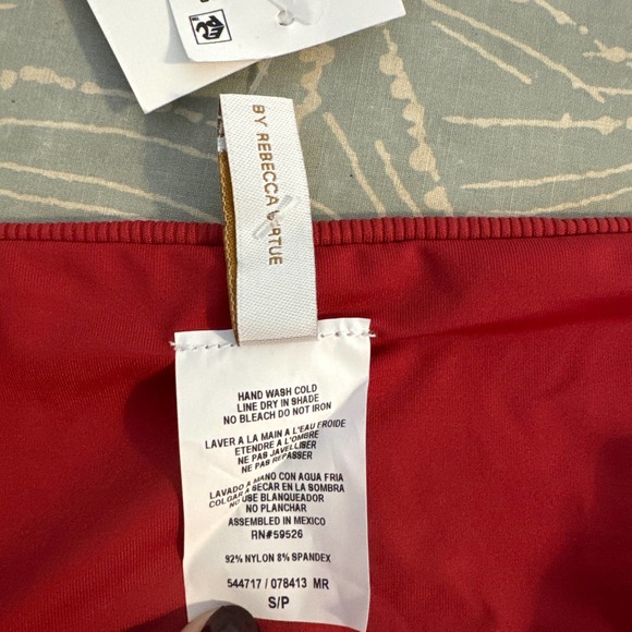 Becca Fine Line American Bikini Bottom, Women's Small Adobe Color Brick Red NWT - Picture 6 of 8